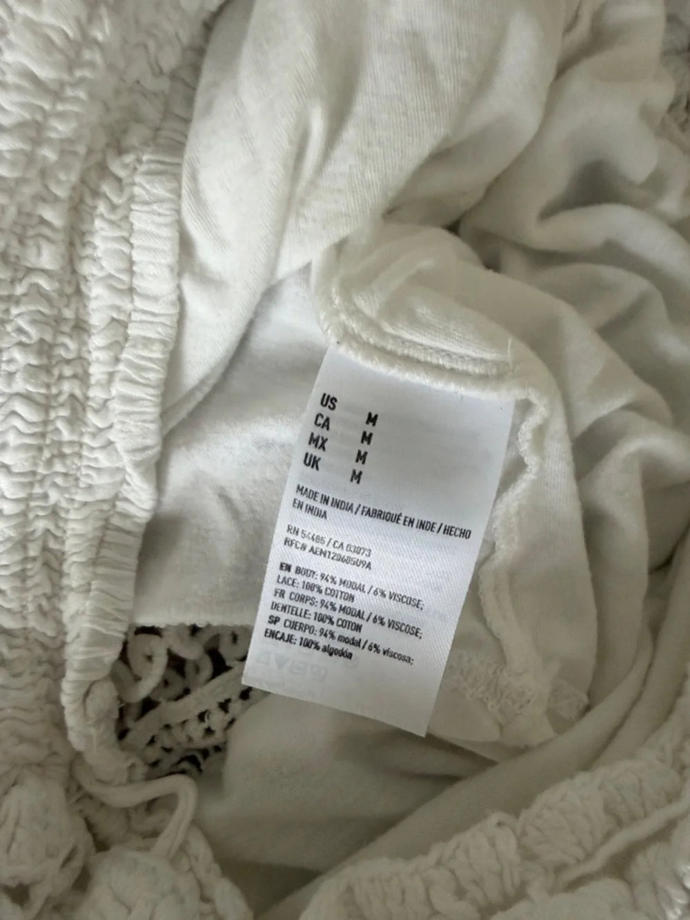 American Eagle Outfitters White High-Waist Crochet cotton Lace Comfy Shorts M - Picture 11 of 11